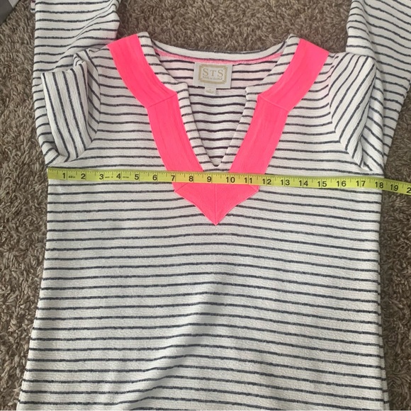 Sail to Sable STS stripped embroidered long sleeve tunic size S nautical - Picture 11 of 12